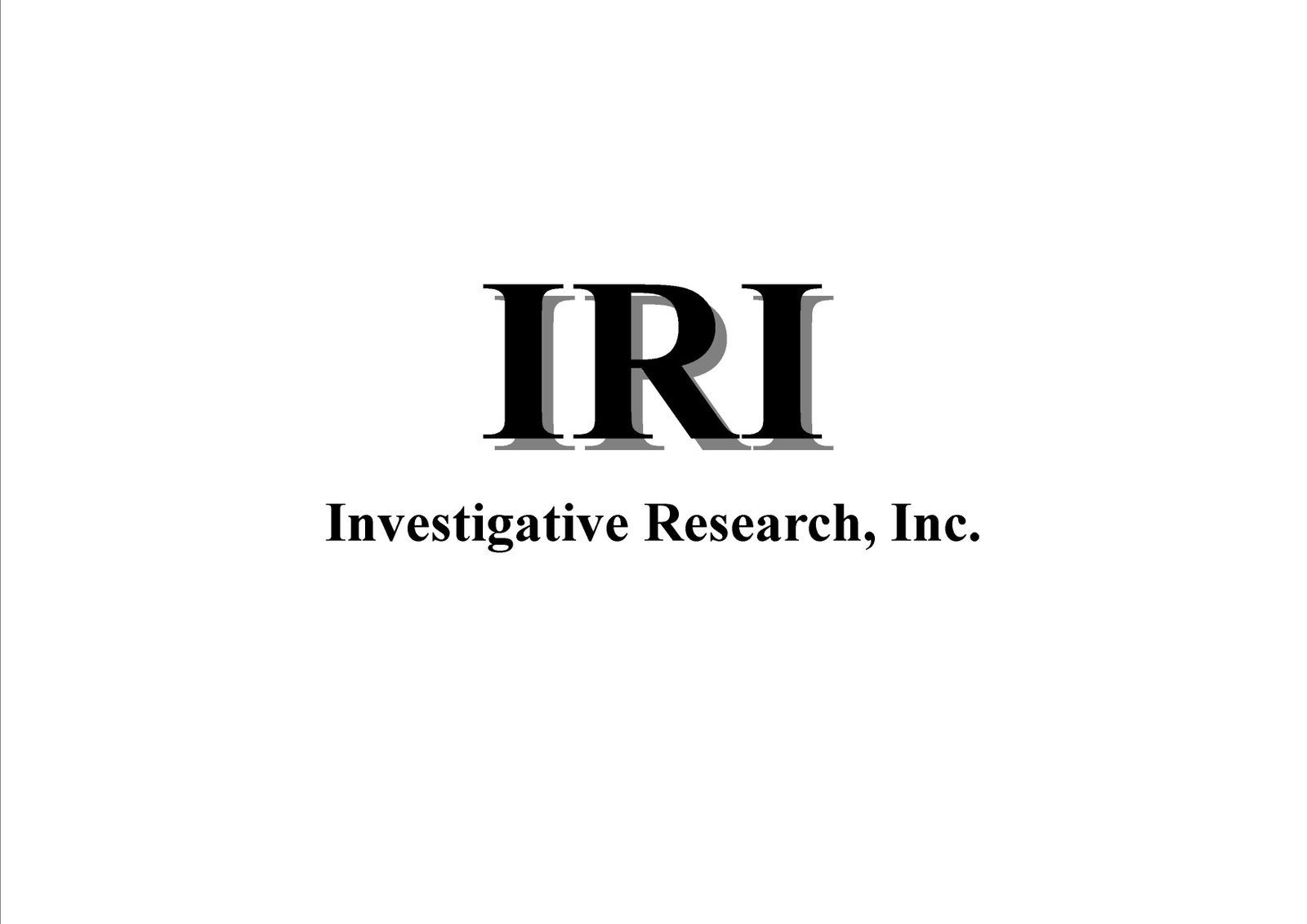 Investigative Research Inc